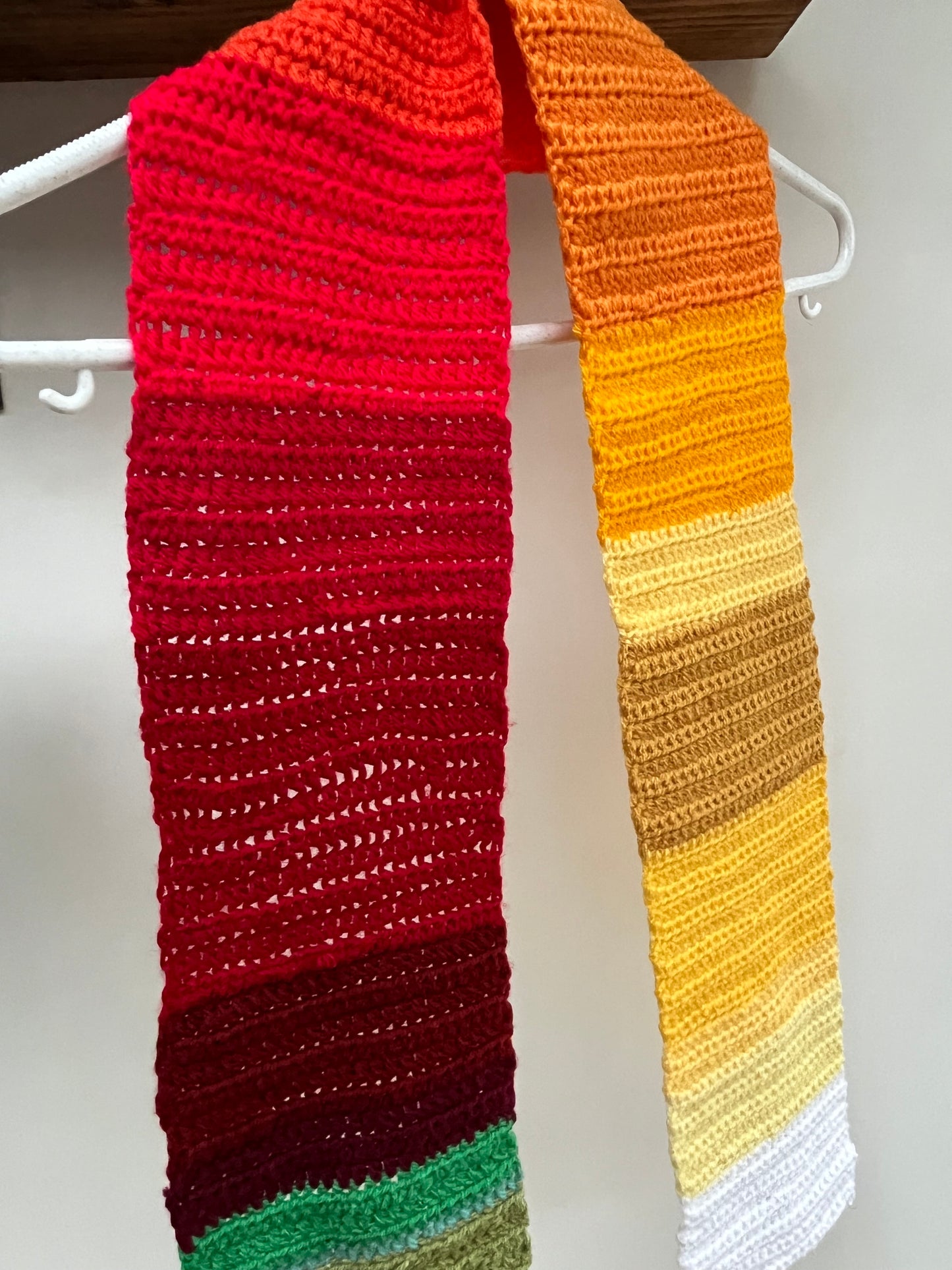 Sunset crochet scarf