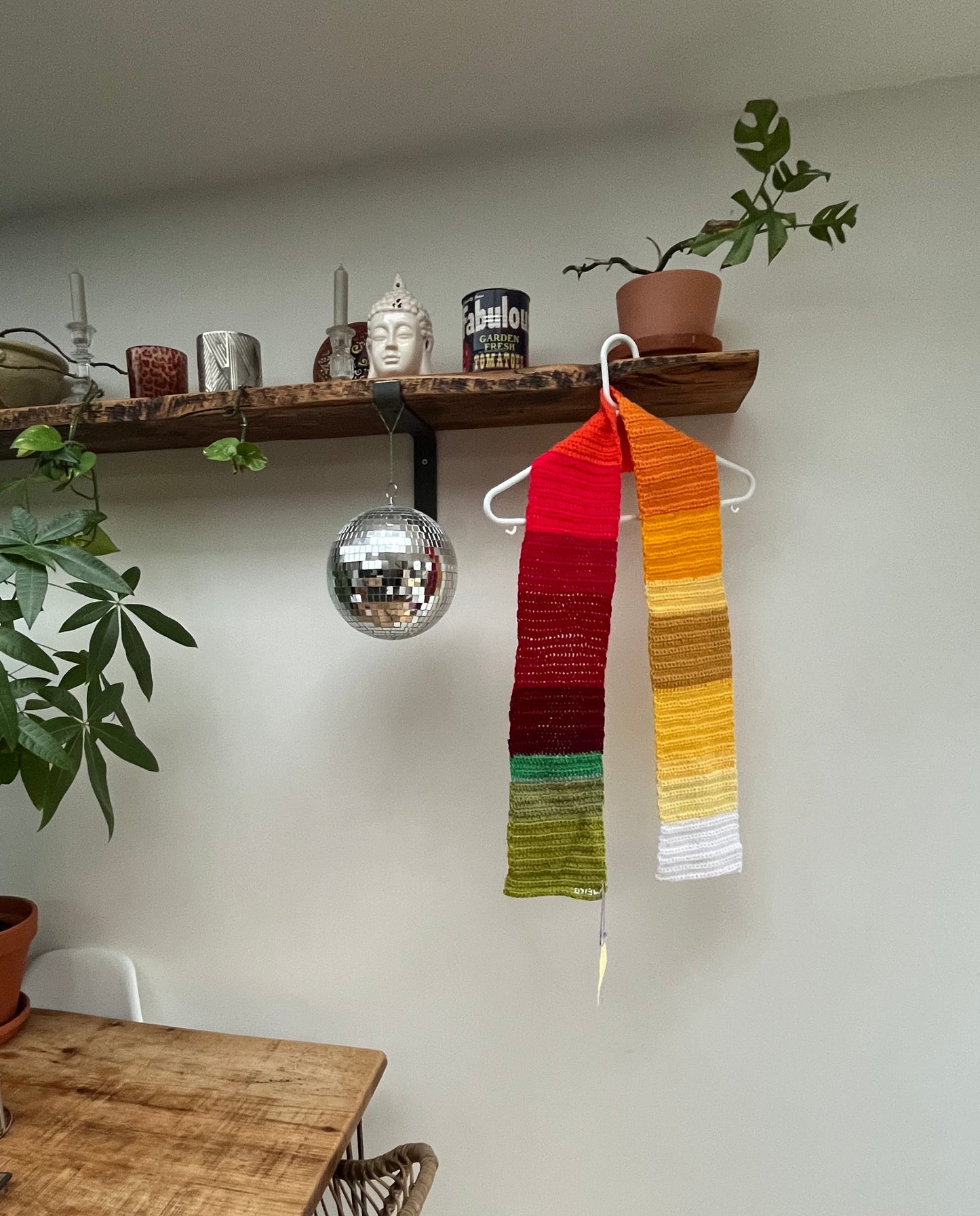 Sunset crochet scarf