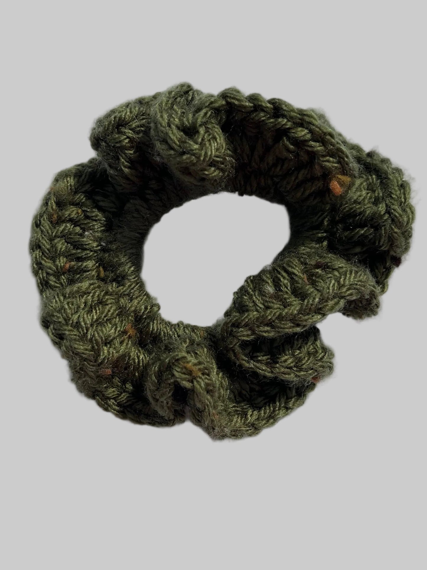 Moss green mini scrunchie