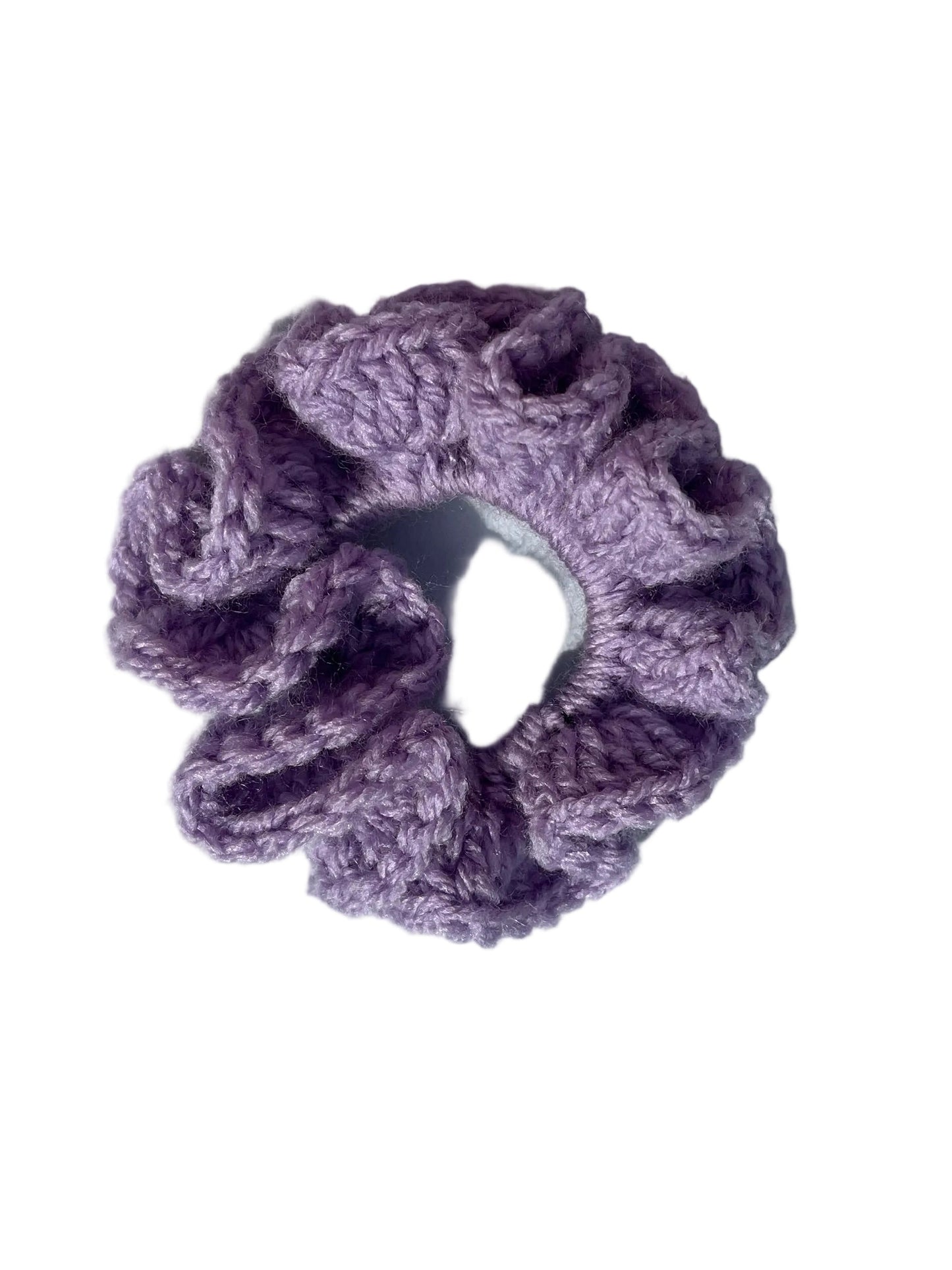 Mini lavender coloured scrunchie