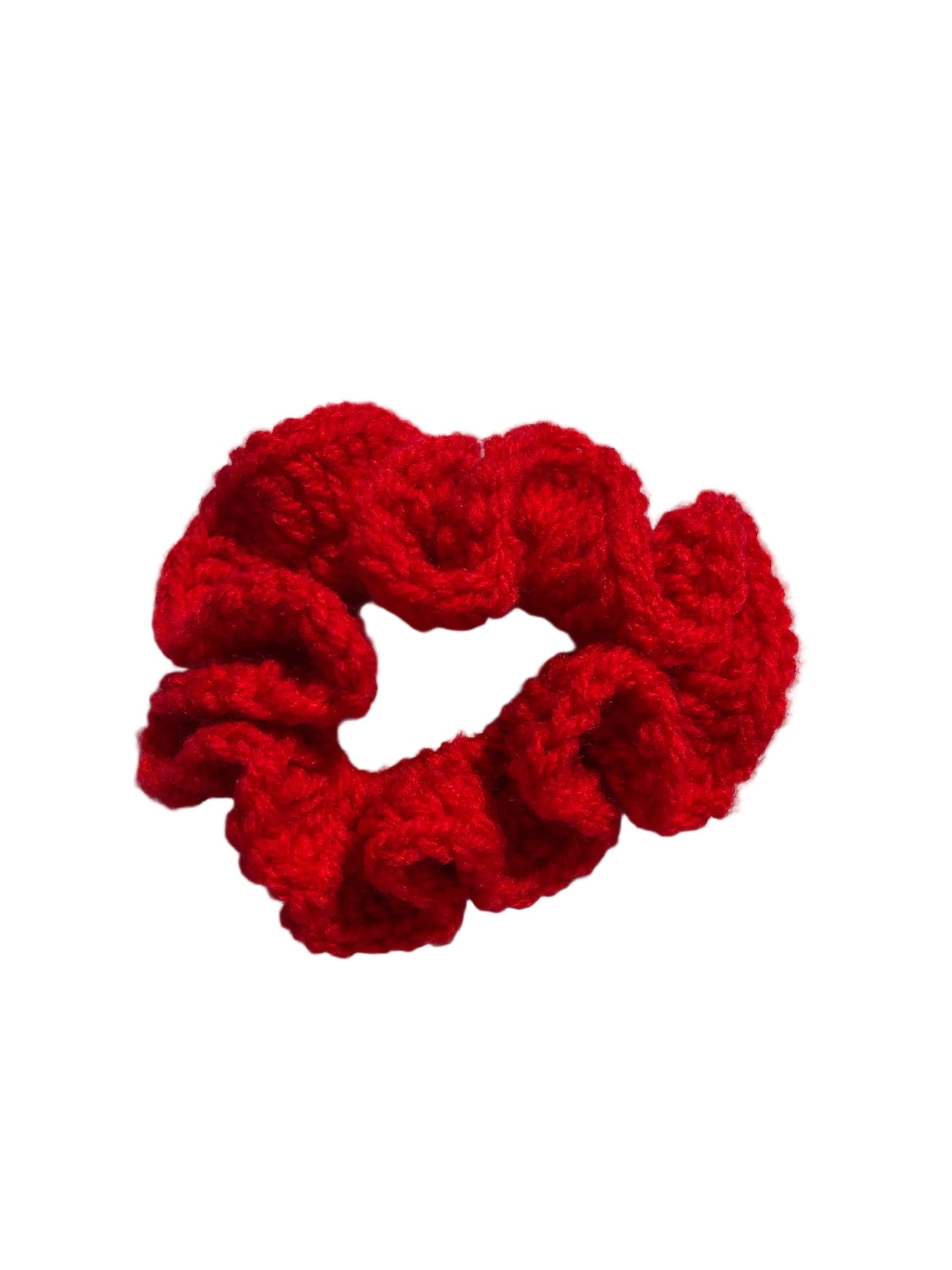 Ruby red mini scrunchie