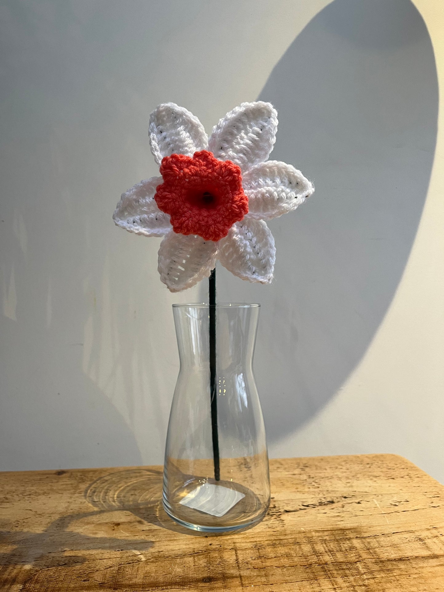 Crochet coral middle daffodil