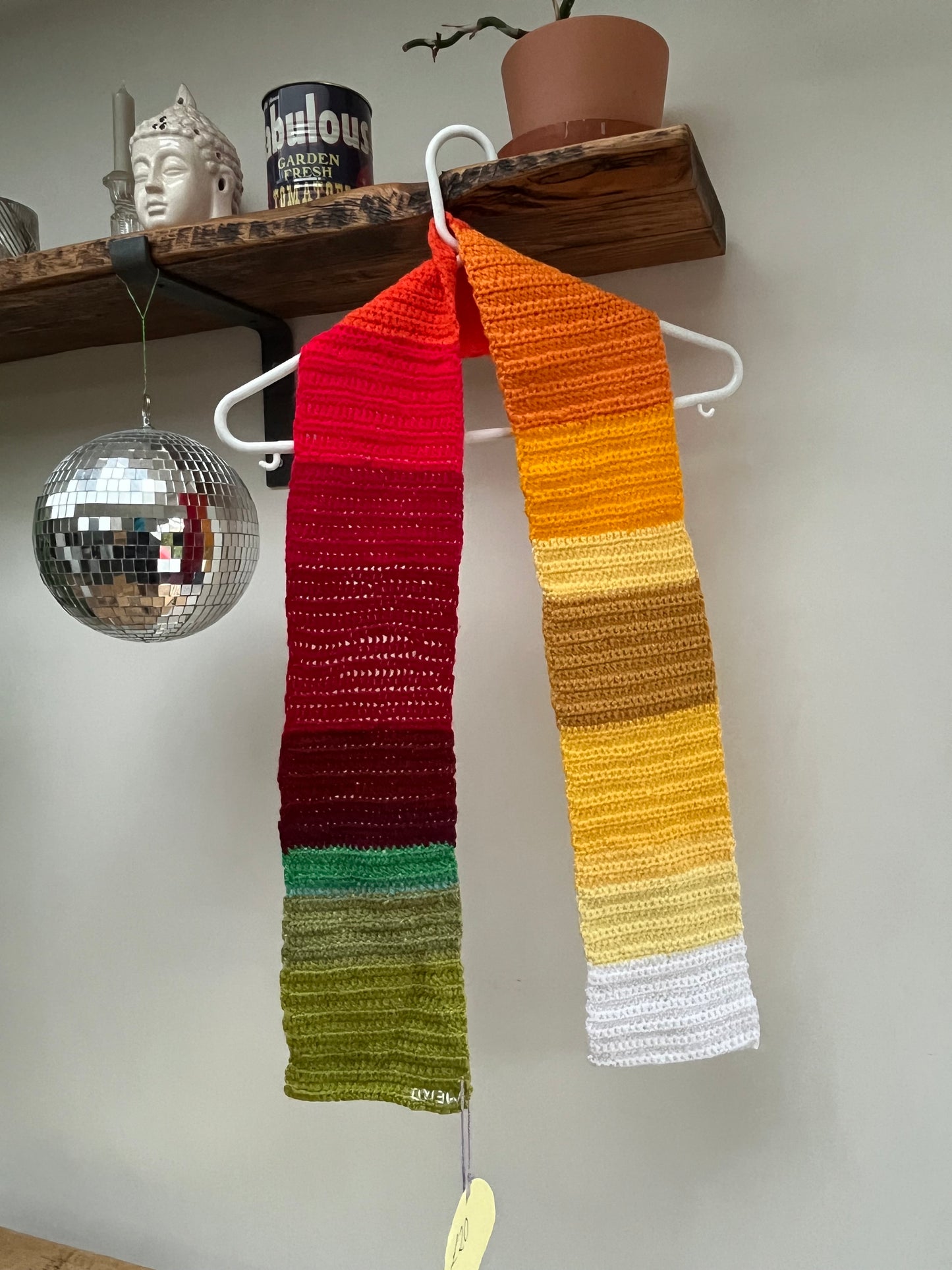 Sunset crochet scarf